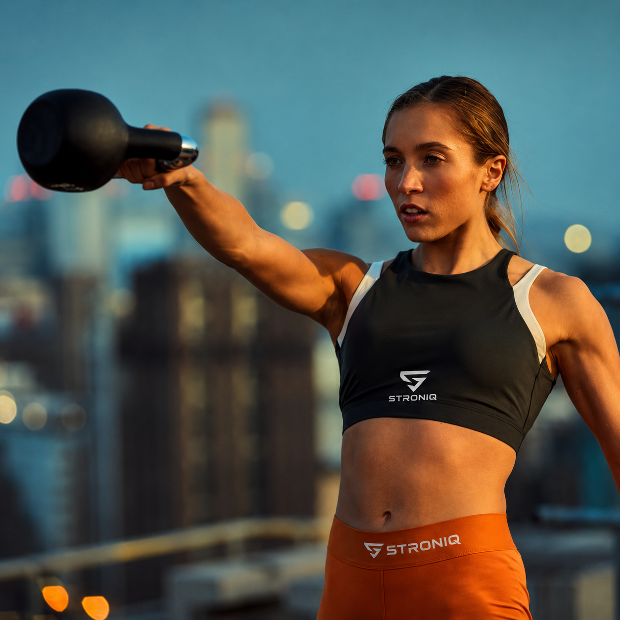 Fitness 8Kg Cast Iron Kettlebell
