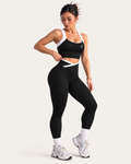 AXIS Cross-Back Sports Bra  and Cross-Waist Legging Set