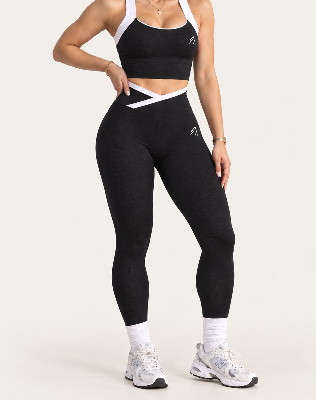 AXIS Cross-Back Sports Bra  and Cross-Waist Legging Set
